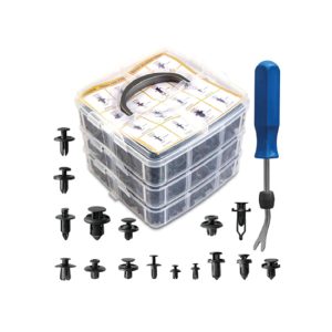 کیت انواع خار پلاستیکی ۶۲۰عددي + خارکش کد Z9481 برند L.K